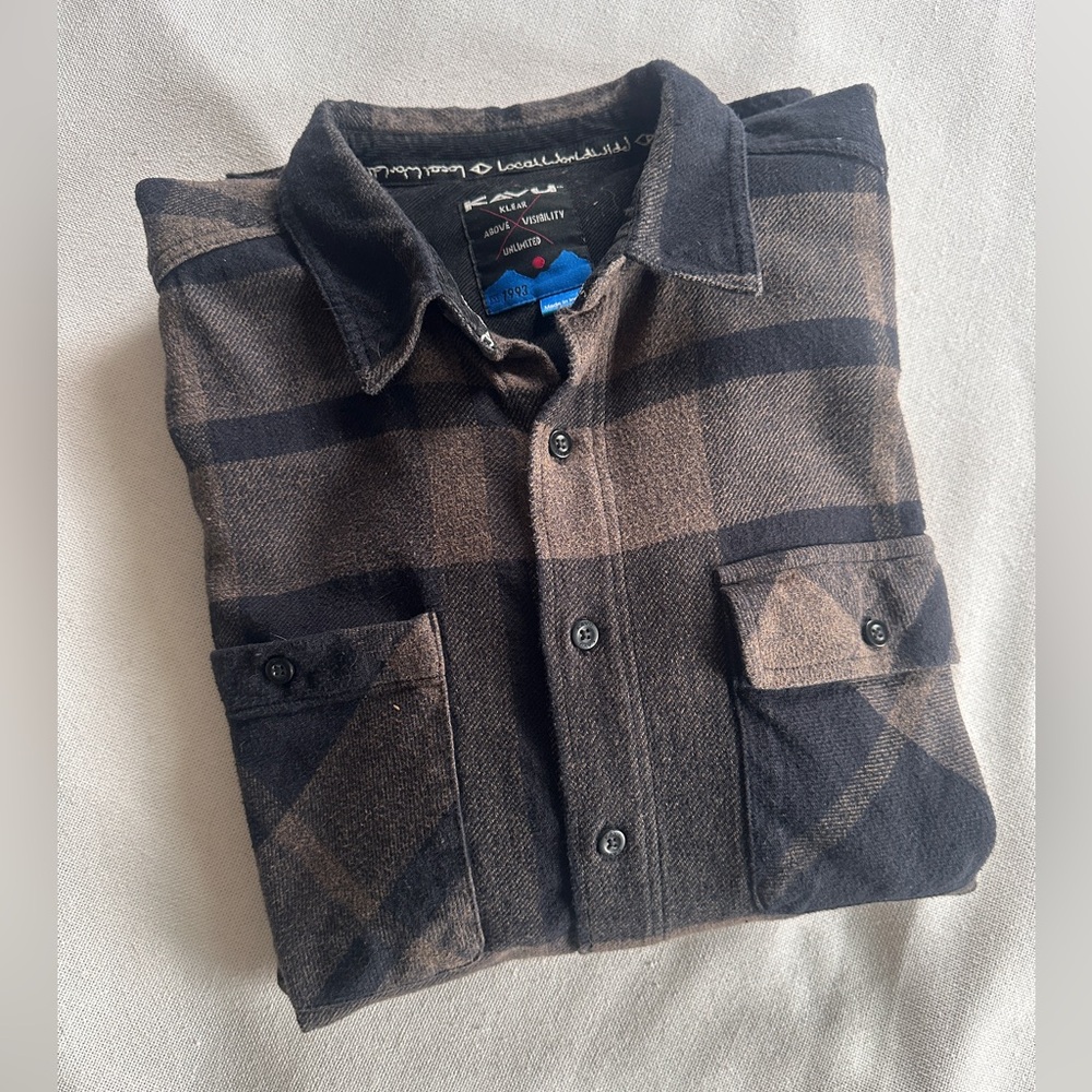 KAVU Baxter Plaid Flannel Shirt / Shacket | Men’s XL